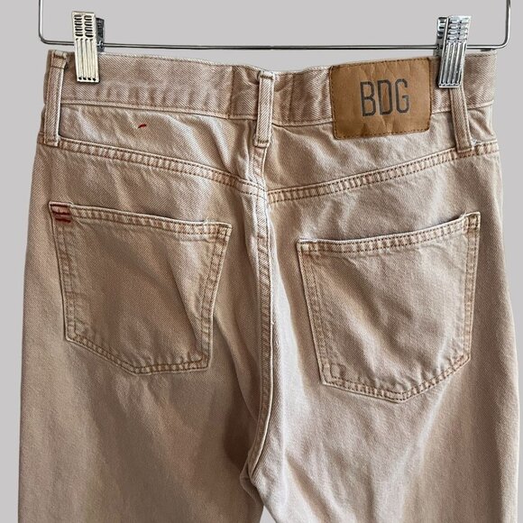 BDG Jeans Juniors Actual Size 26x28 Beige Zip Up Pullon Button Up Straight Leg‎ - Picture 13 of 16